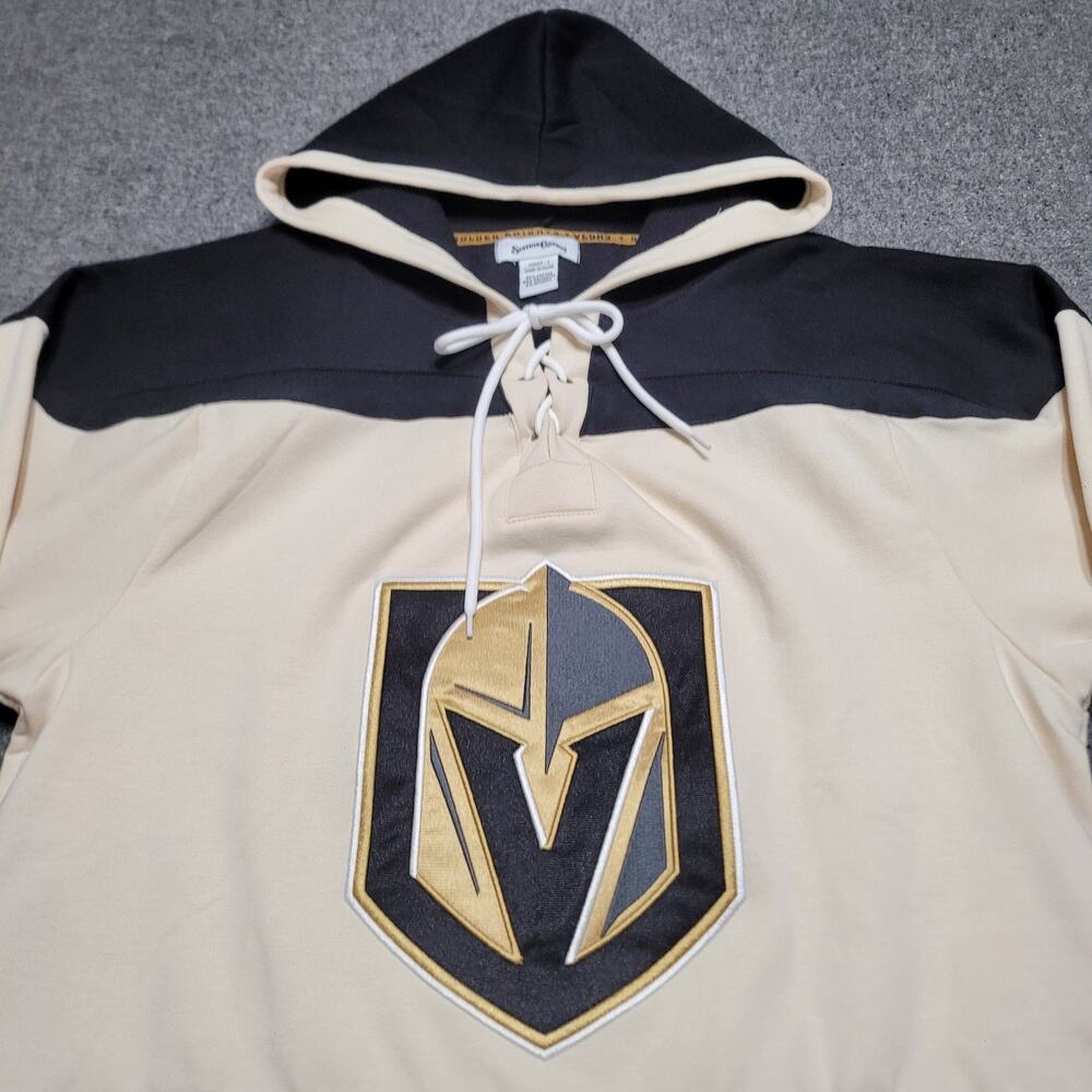 Vegas Golden Knights Hoodie Adult Large Hockey Sweater Sweatshirt Ring Sleeve